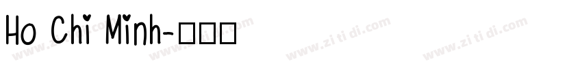 Ho Chi Minh字体转换